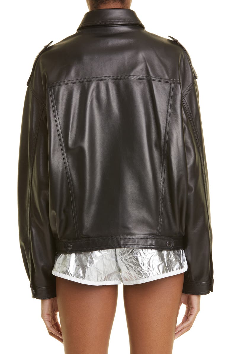TOM FORD New Plongé Leather Biker Jacket, Alternate, color, 