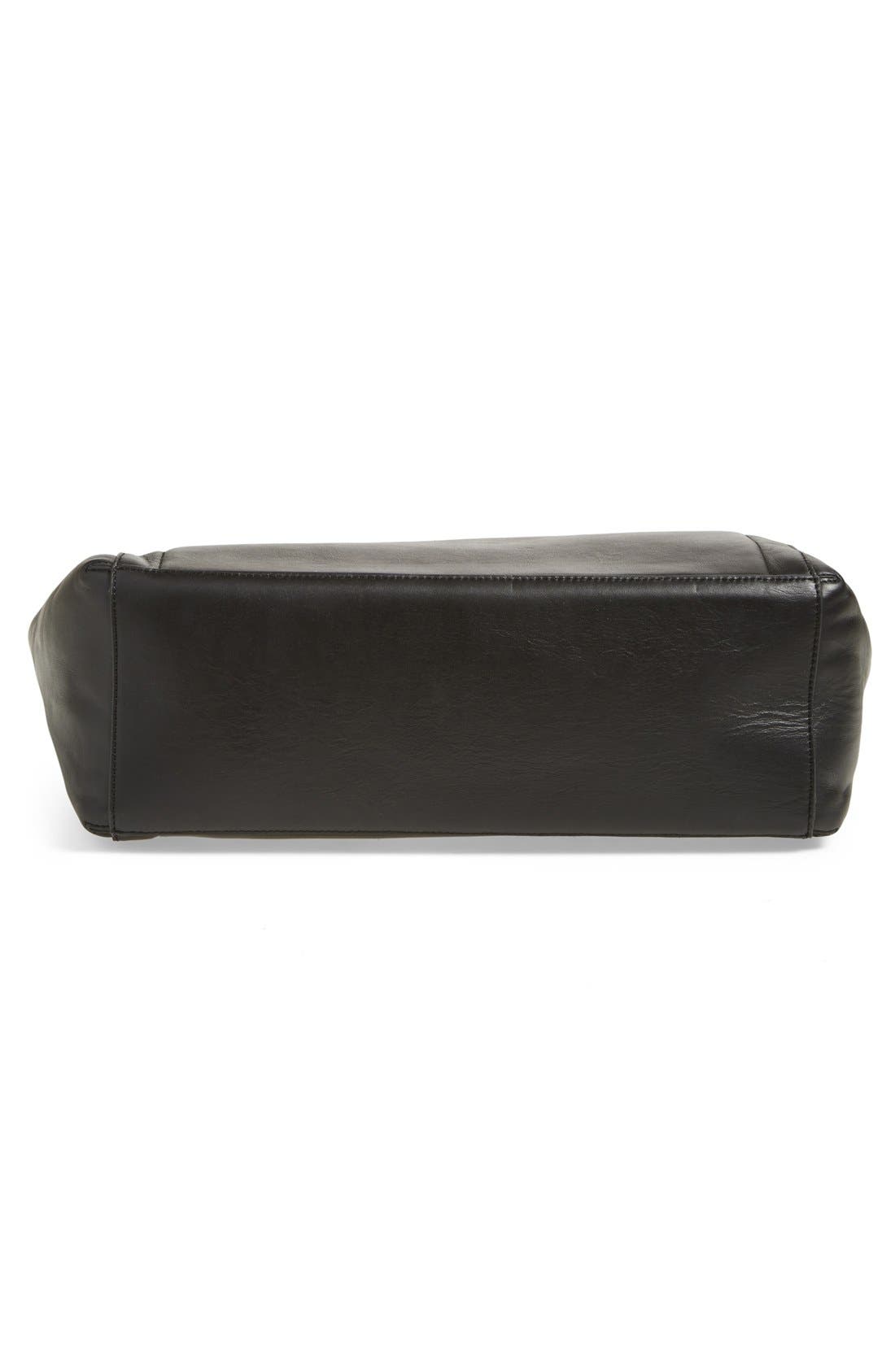 'Soho' Leather Tote, Alternate, color, BLACK