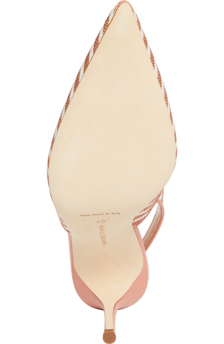 Manolo Blahnik Allurafia Stripe Slingback Pump, Alternate, color,