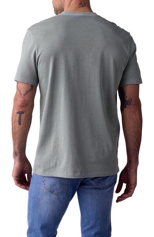 The Normal Brand Henley T-shirt In Juniper
