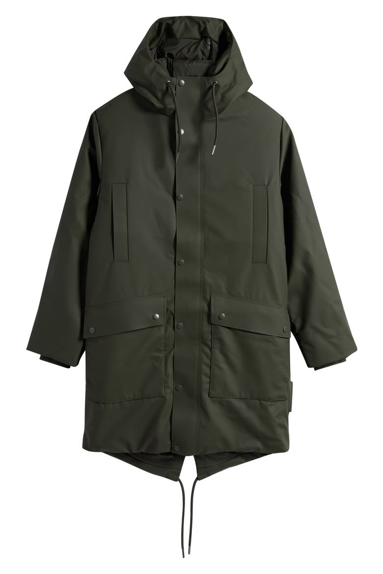 Nome Long Waterproof Parka, Alternate, color, GREEN