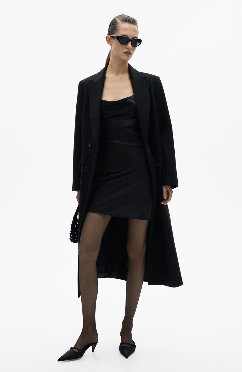 MANGO Cowl Neck Dress, Alternate, color,