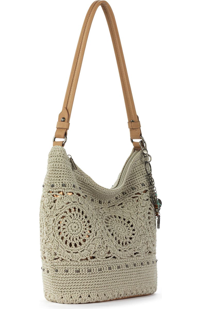 The Sak Sequoia Crochet Hobo, Alternate, color, Natural Grey Medallion