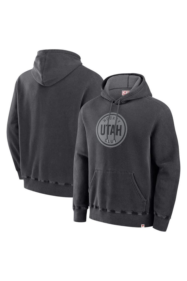Men's Fanatics Black Utah Hockey Club Made in Canada Pullover Hoodie, Main, color, Black