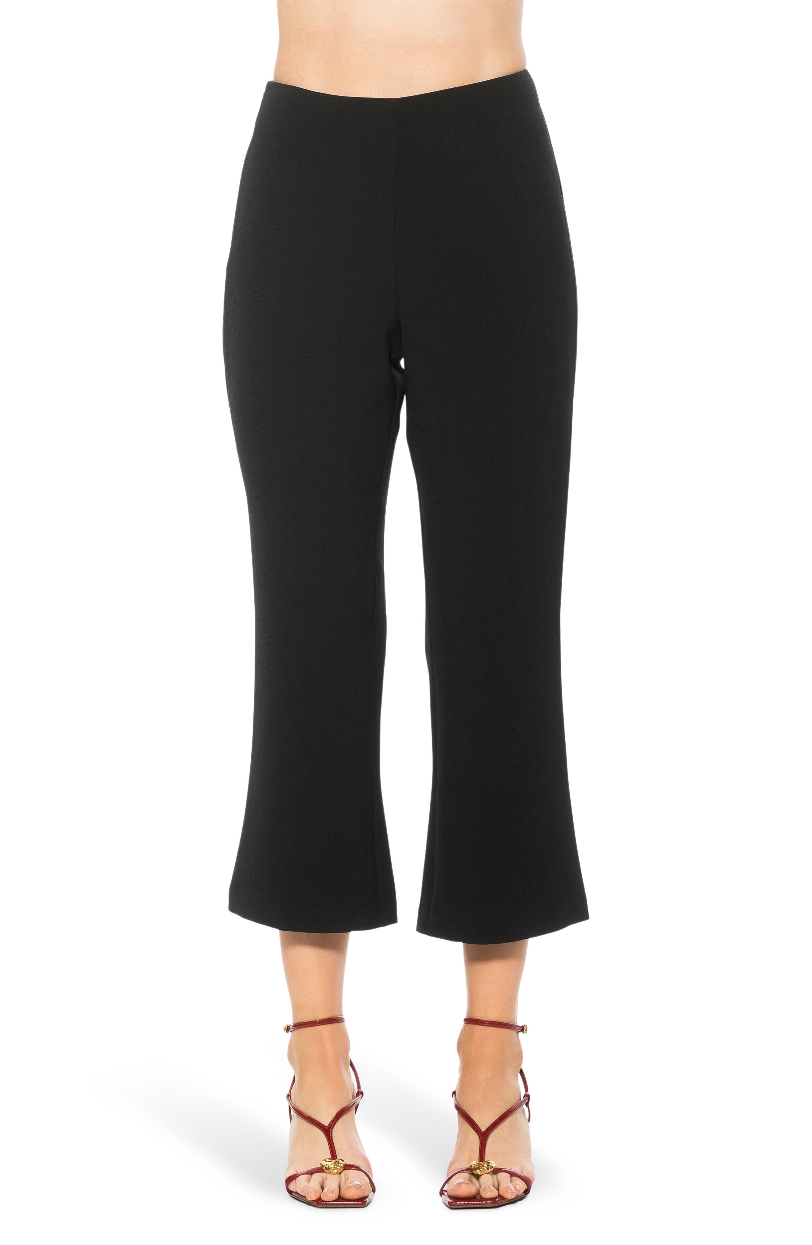 Alexia Admor Quinn Flared Cropped Pants