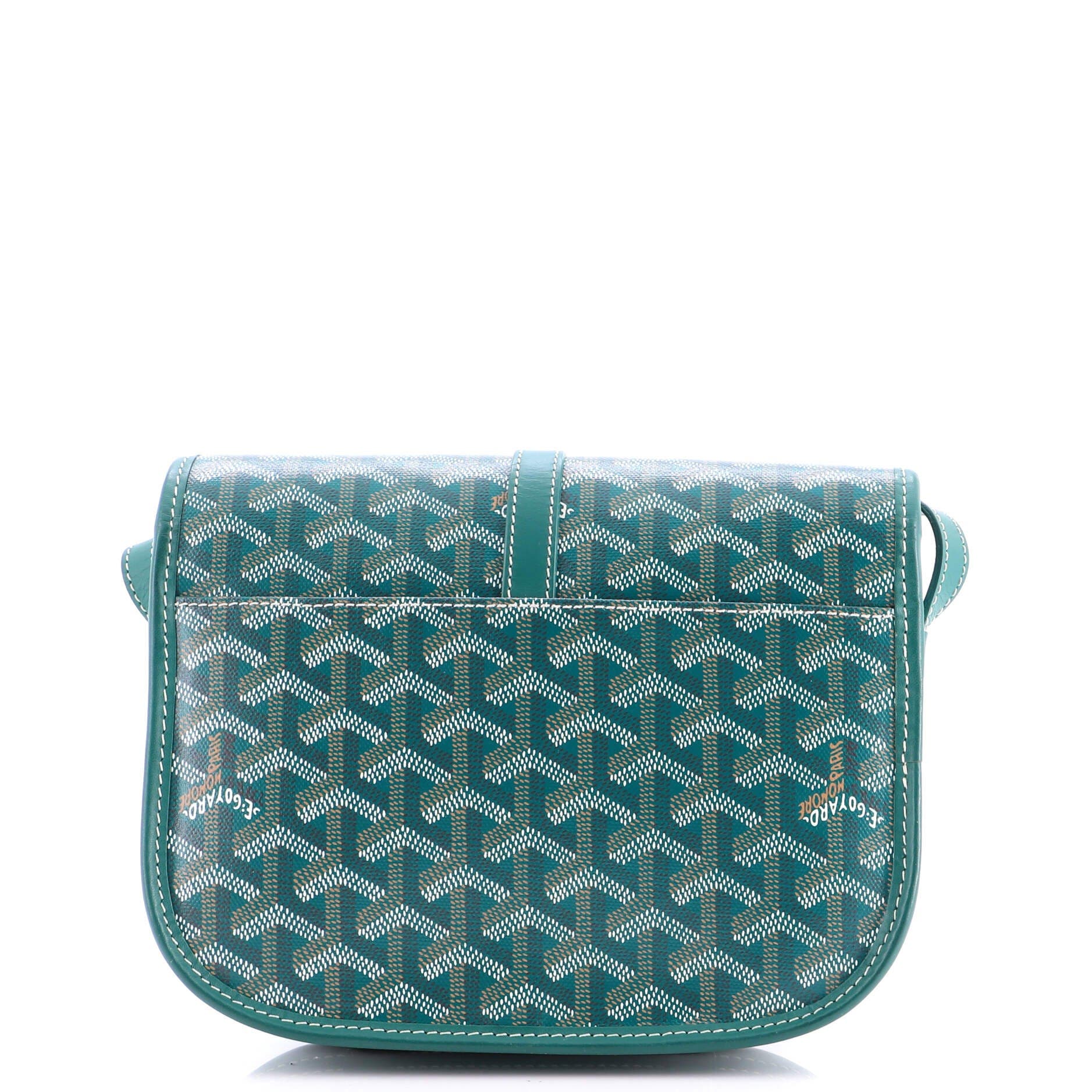 Pre-Owned Goyard Belvedere II Messenger Bag Coated Canvas PM, Alternate, color, Green