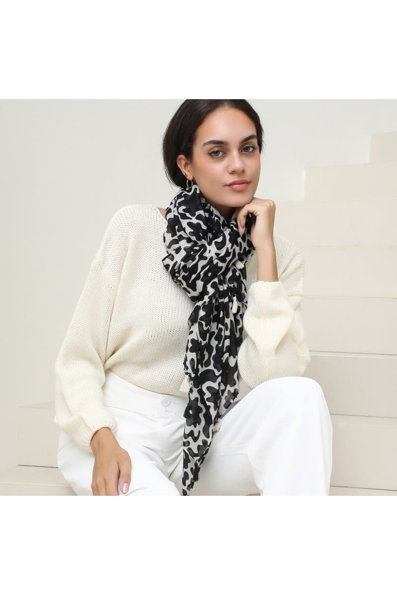 The Georgie Scarf, Alternate, color, Black