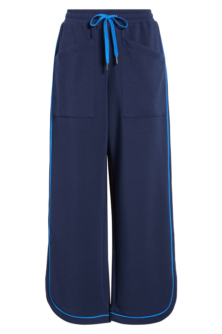 Pull On Wide Leg Track Pants, Alternate, color, EVENING BLUE/ PALACE BLUE