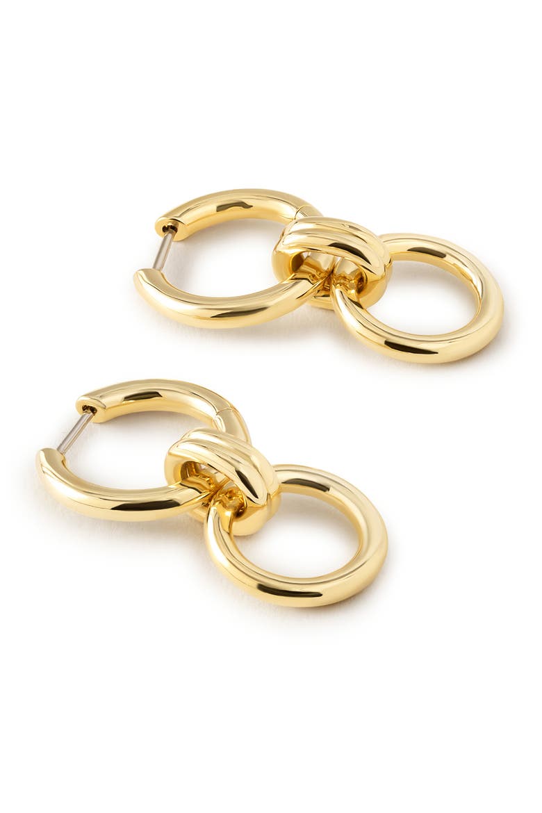 Remi 14k Gold Plated Drop Earrings, Alternate, color, GOLD