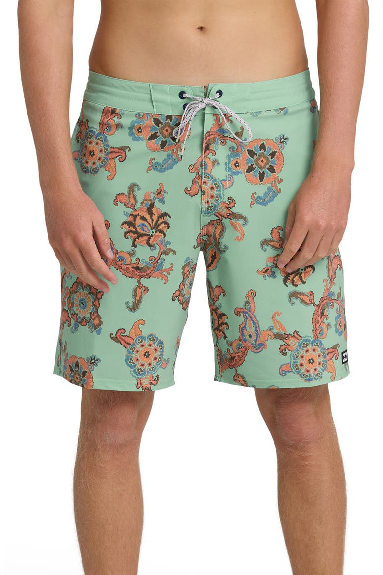 Sundays LT Board Shorts, Main, color, GRANITE GREEN