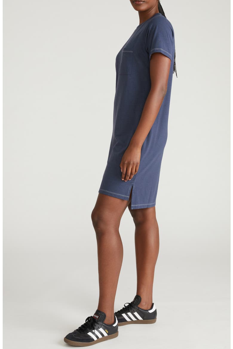 Garcon T-Shirt Dress, Alternate, color, WASHED INDIGO LOOK