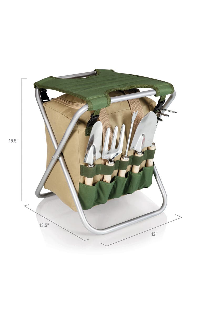 Picnic Time x Disney<sup>®</sup> Winnie the Poof Gardener Tote Bag & Accessories, Alternate, color, Green