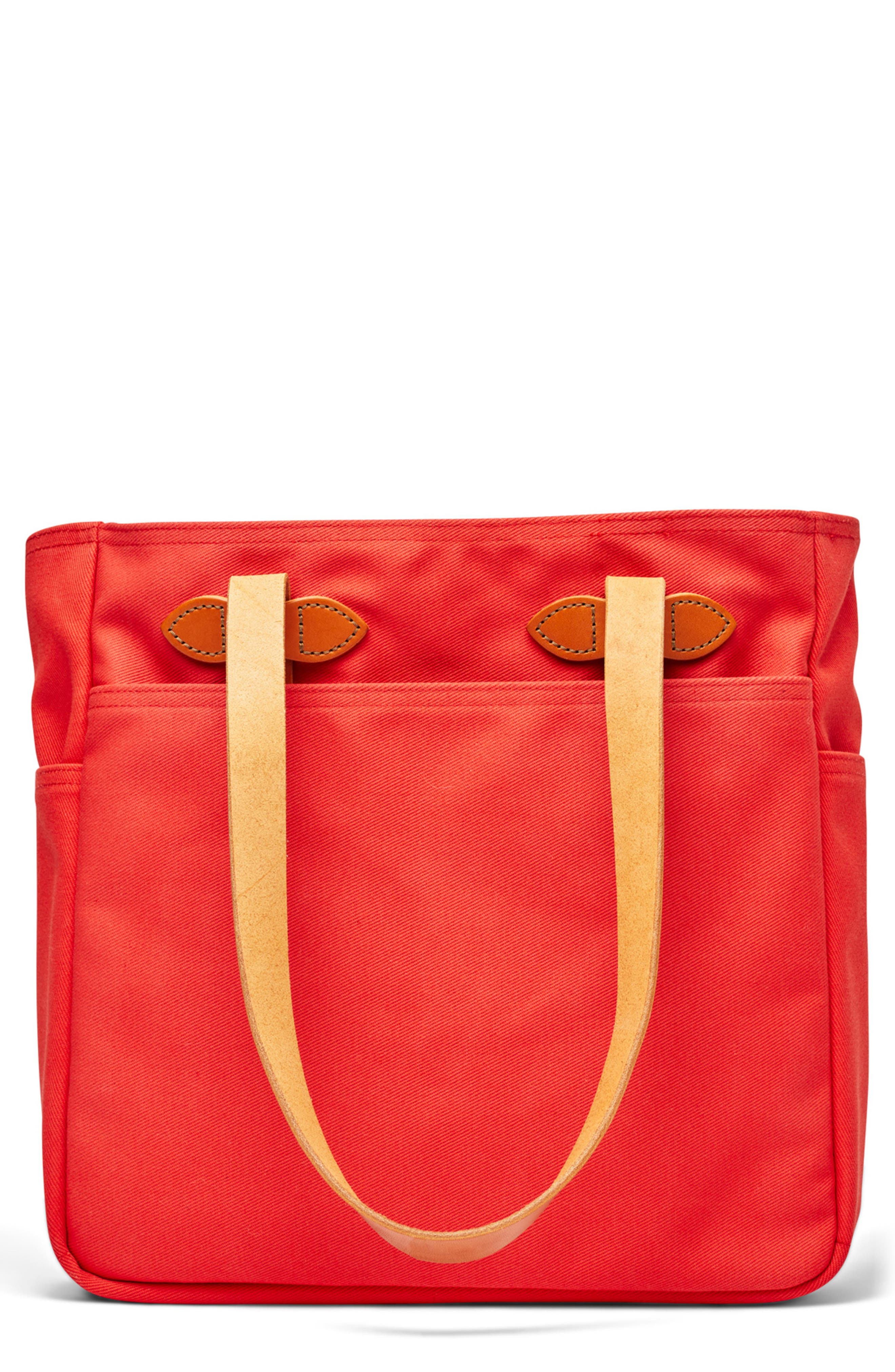 Rugged Twill Tote Bag, Main, color, MACK RED