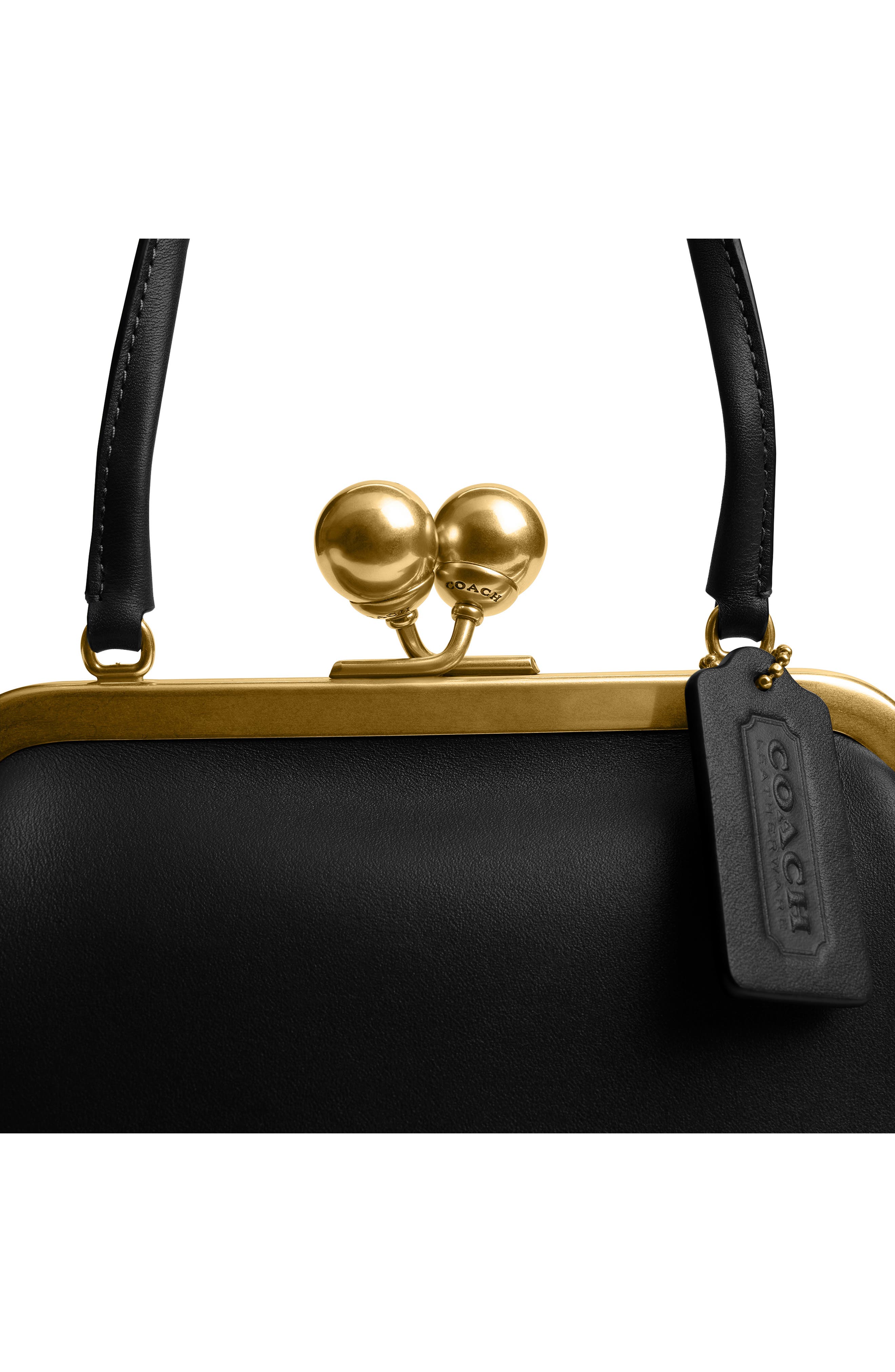 COACH Kisslock Frame Leather Bag (Women) | Nordstrom