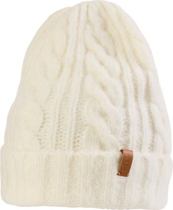 New Vince airspun cable cuffed wool blend hat Airspun Merino Wool-Blend Cable-Knit Cuffed Hat in Vince  main image 4