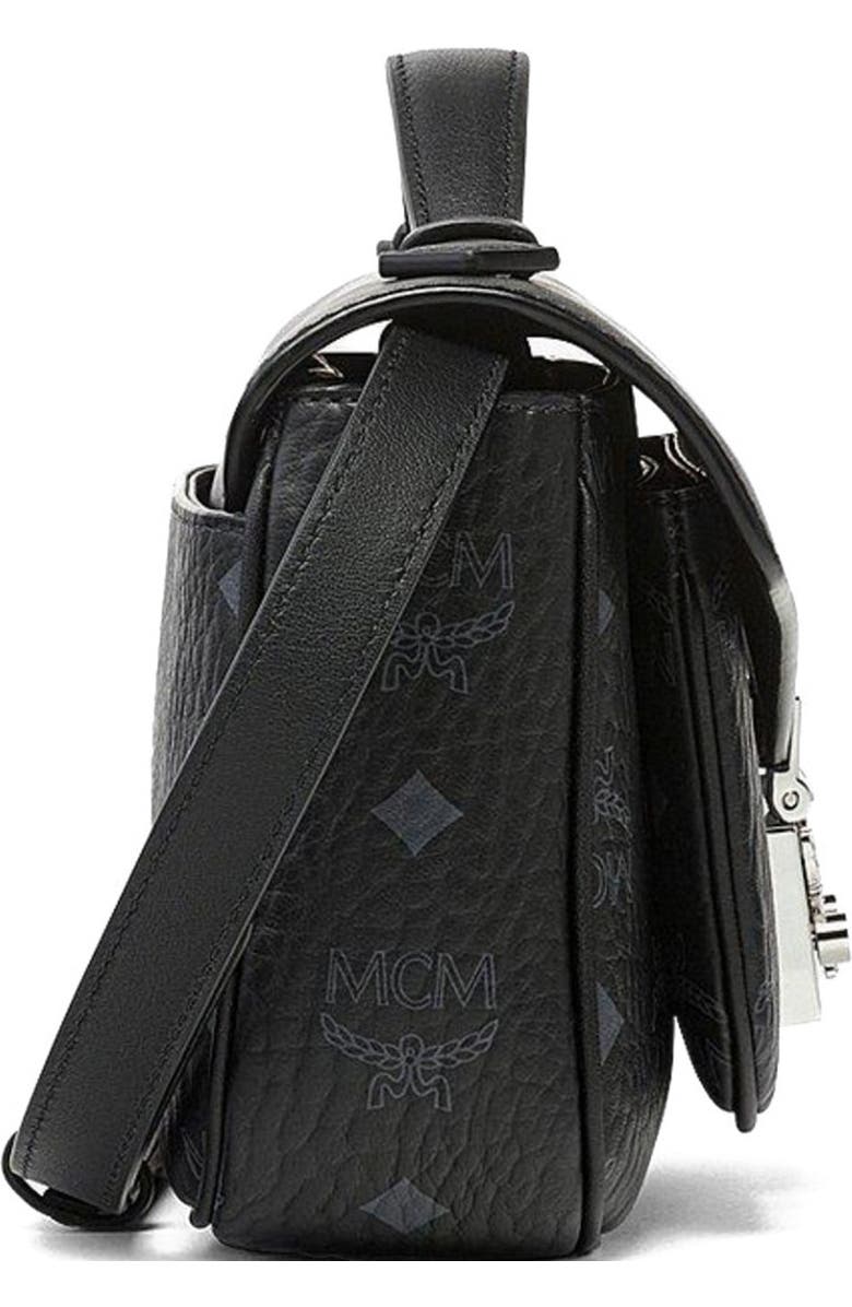 MCM Tracy Crossbody in Visetos, Alternate, color, Black
