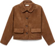MANGO TEEN Faux Suede Jacket