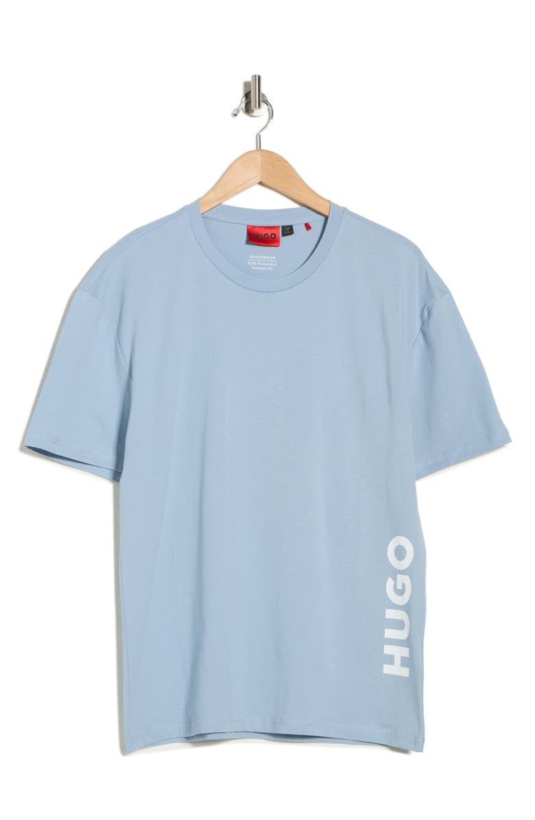 BOSS Relaxed Logo T-Shirt, Main, color, Open Blue