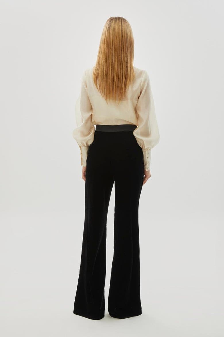 Bradyn Pants  Straight Cut Velvet Pants, Alternate, color, BLACK