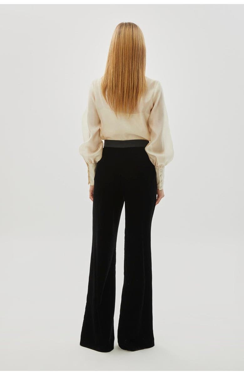 Exquise Bradyn Pants  Straight Cut Velvet Pants, Alternate, color, Black