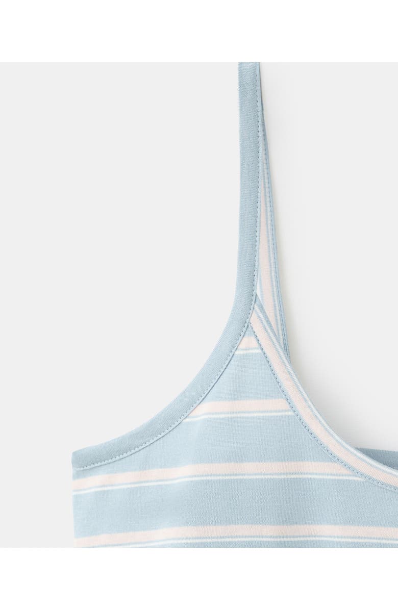 MANGO Stripe Sleevless Cotton Nightgown, Alternate, color, Blue