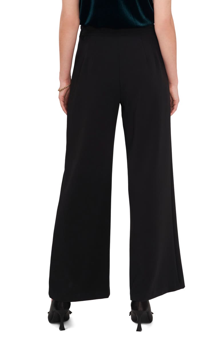 Vince Camuto Belted Wide Leg Pants, Alternate, color, Rich Black