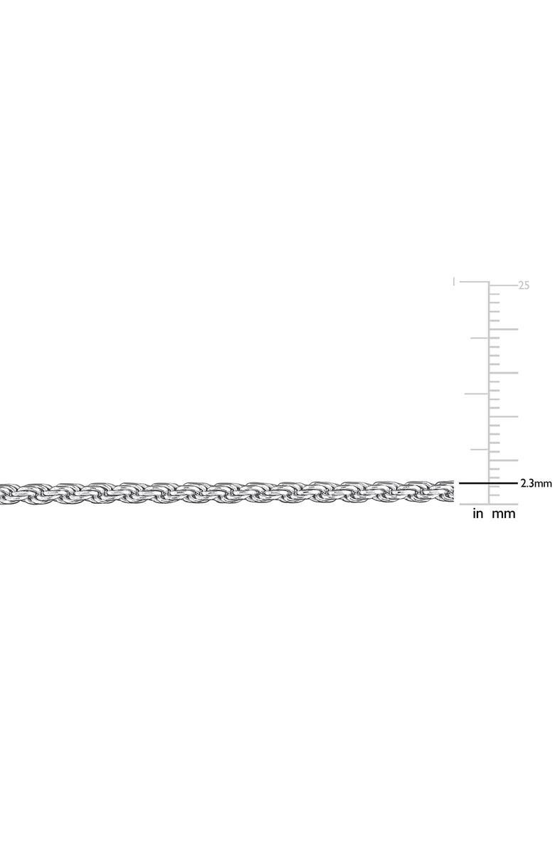 DELMAR Diamond Cut Rope Chain Necklace, 2.30mm, Alternate, color,