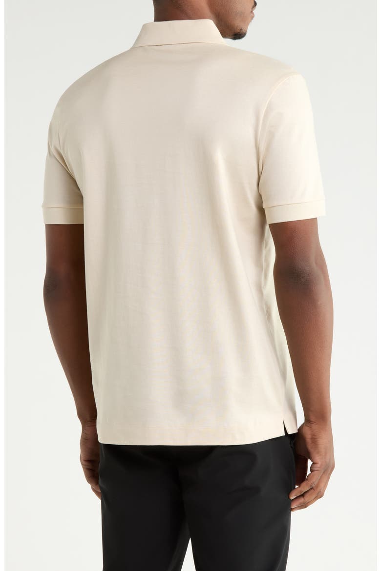 H-Paras Cotton Zip Polo, Alternate, color, SAND