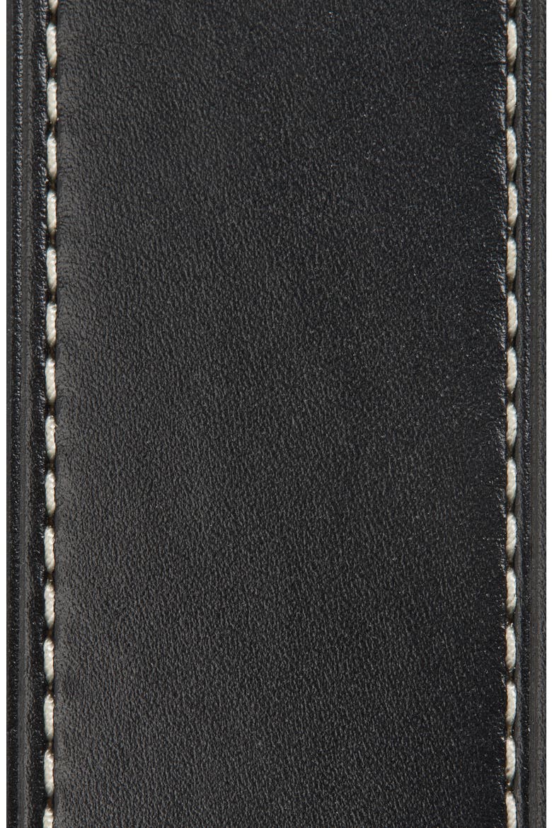 1.5-Inch Miller Smooth Leather Reversible Logo Belt, Alternate, color, BLACK / MALT WHISKEY