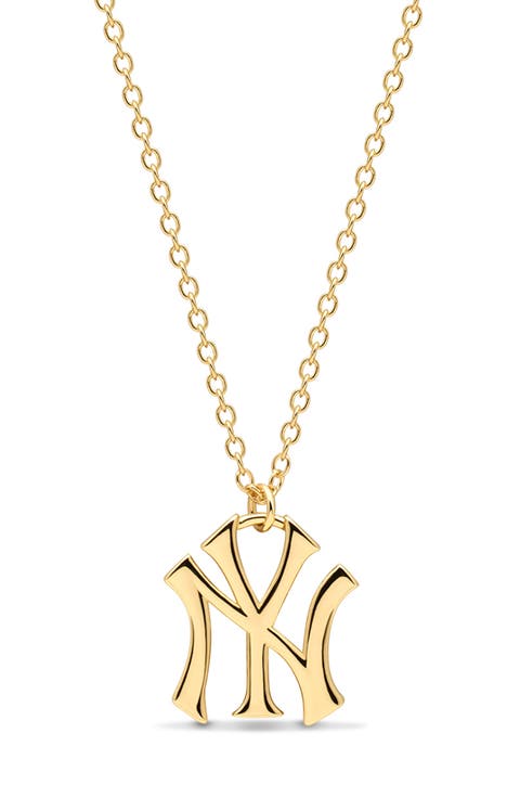x The MLB New York Yankees Logo Charm Necklace