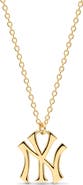 Luv AJ x The MLB New York Yankees Logo Charm Necklace