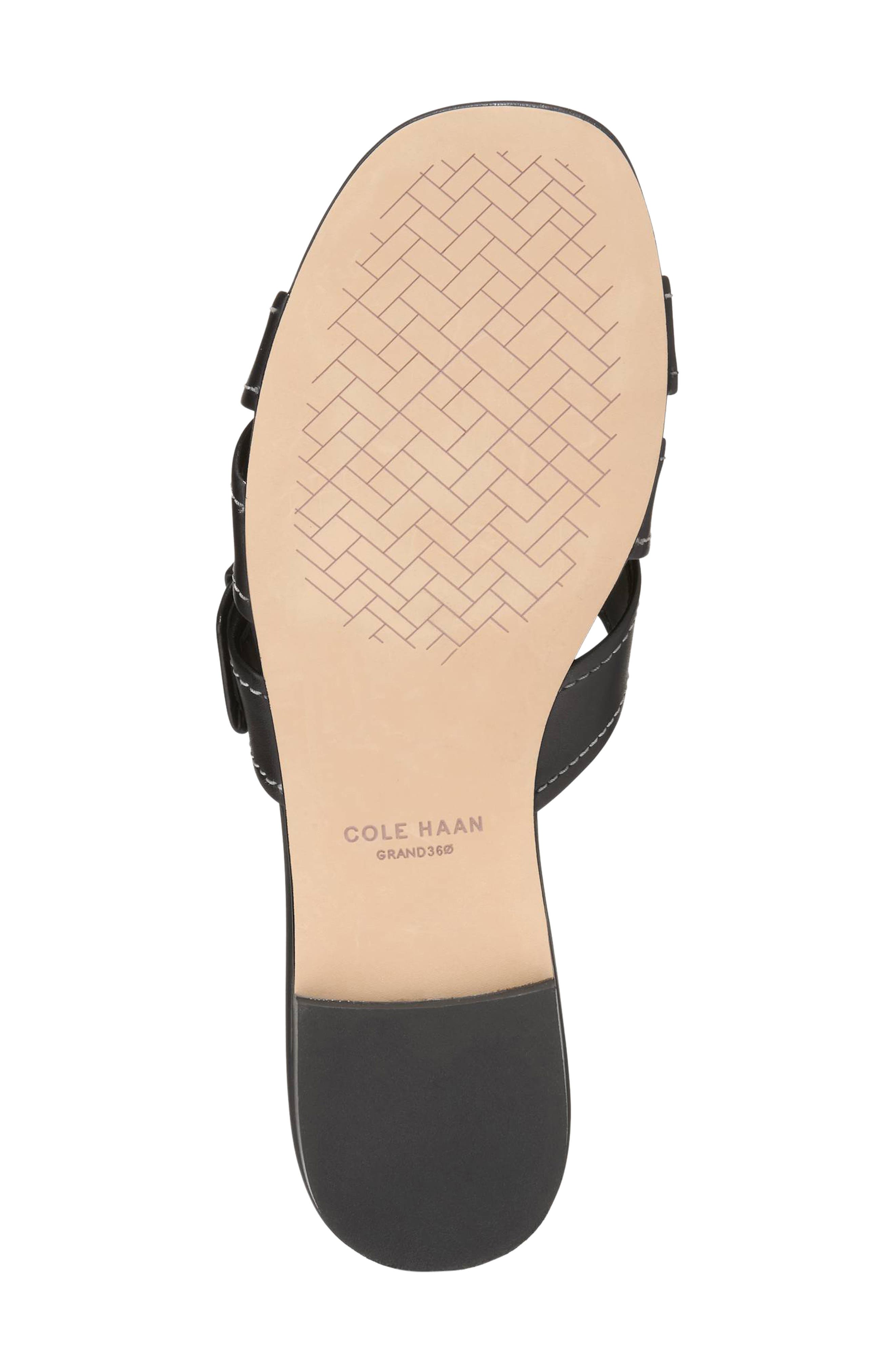 Cole Haan Velma Slide Sandal, Alternate, color, Black Leather
