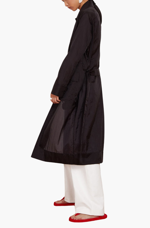 Caalo 2 Length Utility Jacket In Black