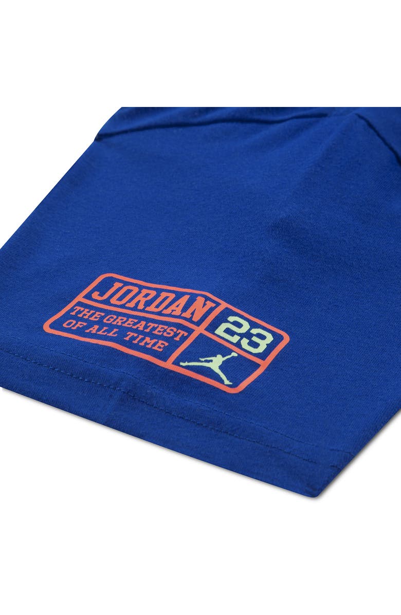 Jordan Kids' JDB Ball World Graphic Cotton Blend T-Shirt, Alternate, color, Game Royal