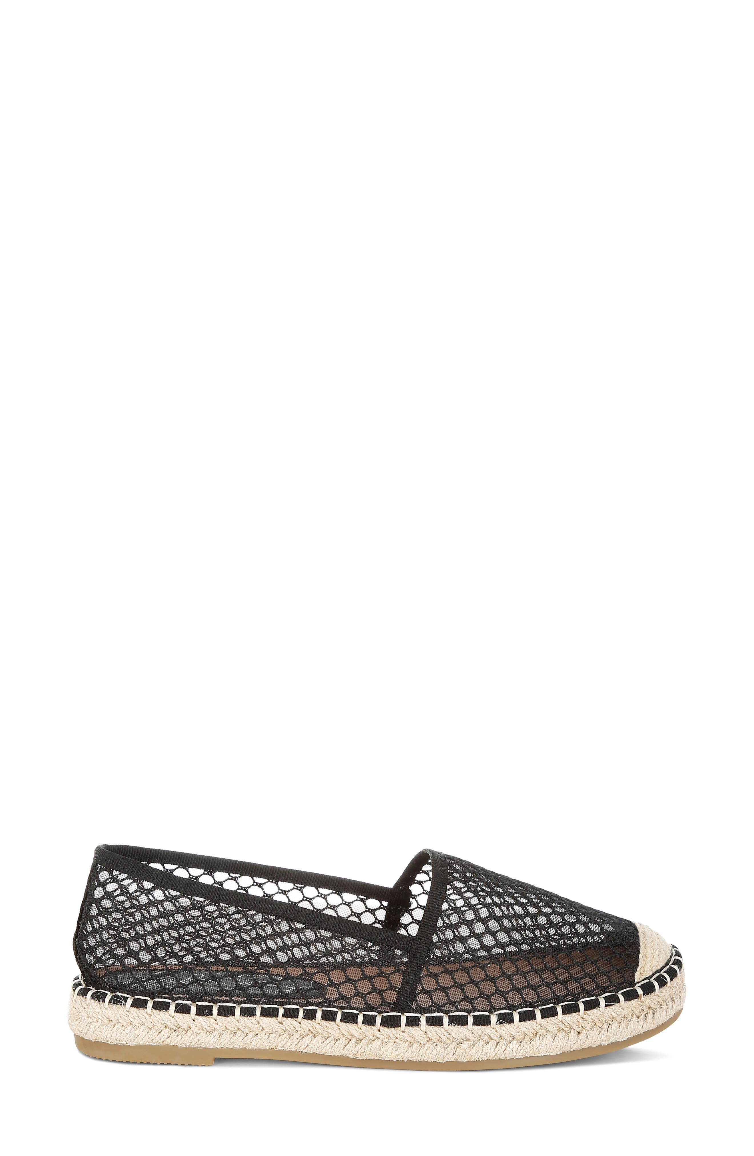 LONDON RAG Manara Mesh Espadrille Flat, Alternate, color, Black