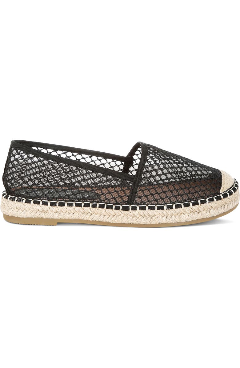 LONDON RAG Manara Mesh Espadrille Flat, Alternate, color, Black