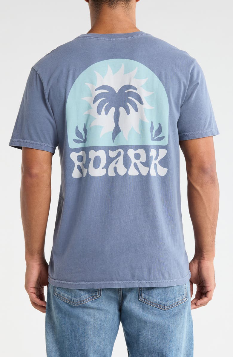 Roark Palm Graphic Regular Fit T-Shirt, Alternate, color, Neptune