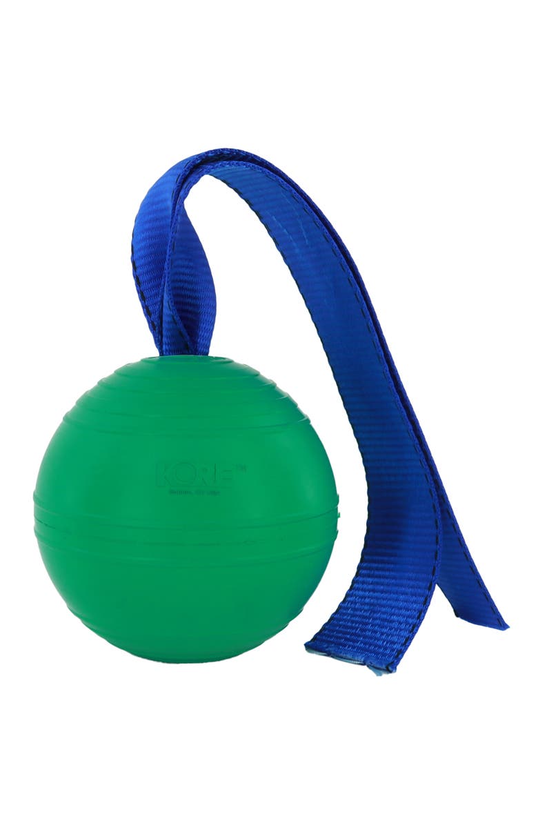 PetKORE KoreFlex Ball & Tail, 4.75 Inches, Green, Dog Toy, Main, color, Green