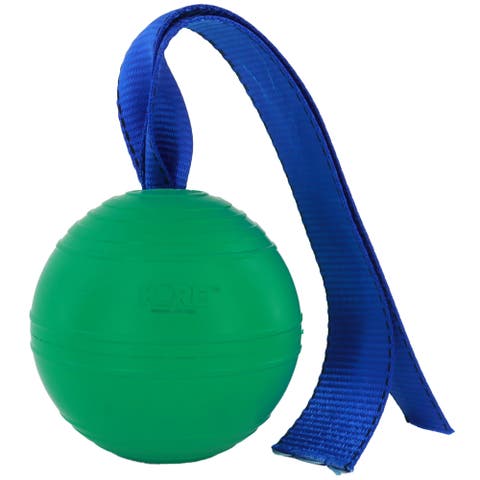 KoreFlex Ball & Tail, 4.75 Inches, Green, Dog Toy
