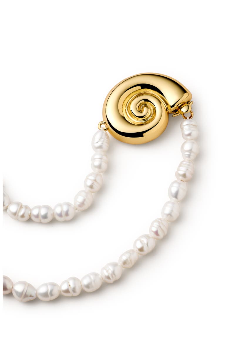Shell Necklace - Adora, Alternate, color, Gold