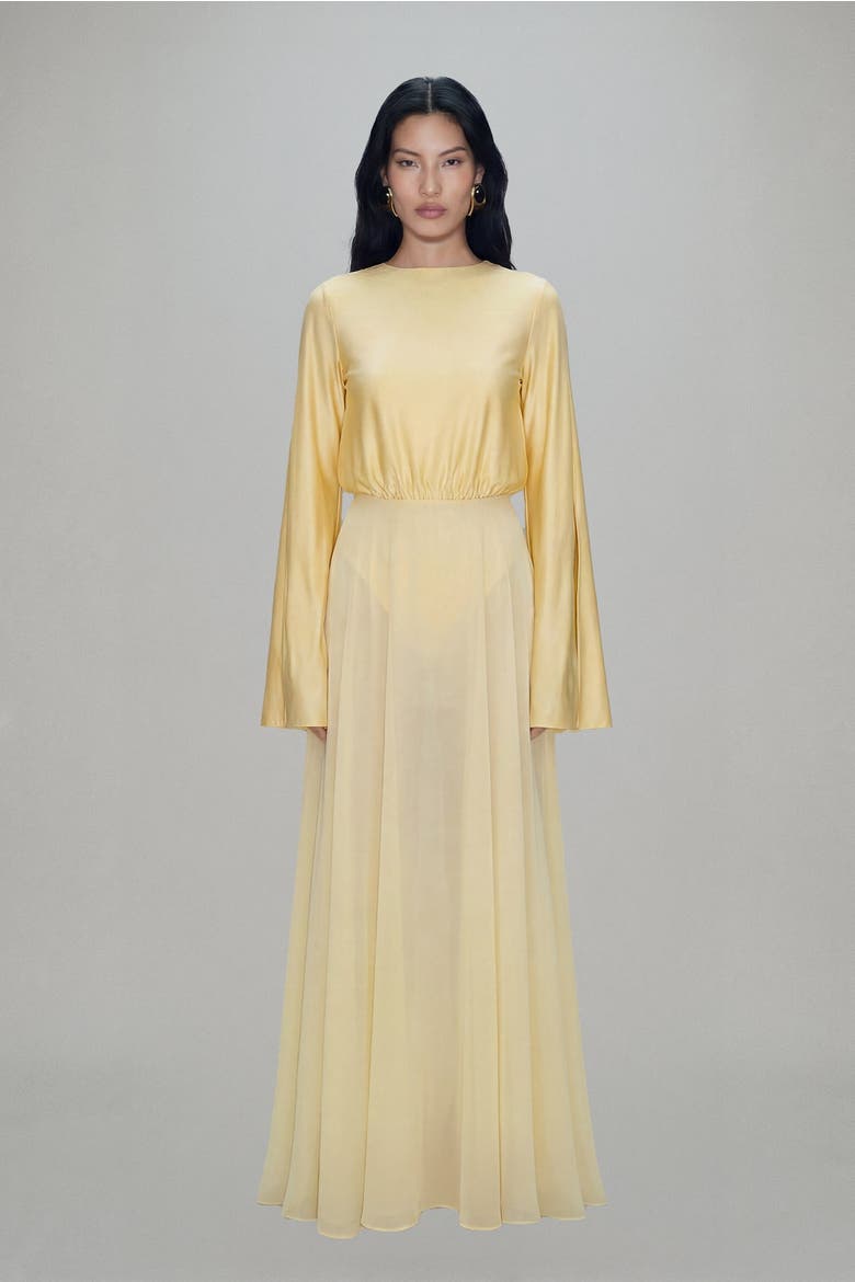Evie Maxi Dress, Main, color, Lemon
