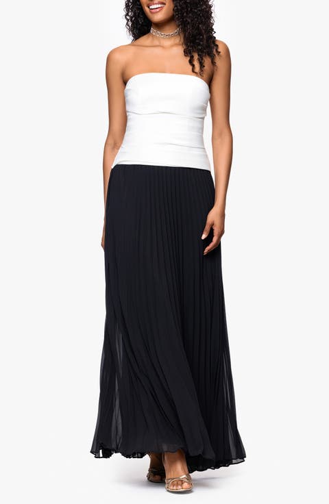 Strapless A-Line Dress