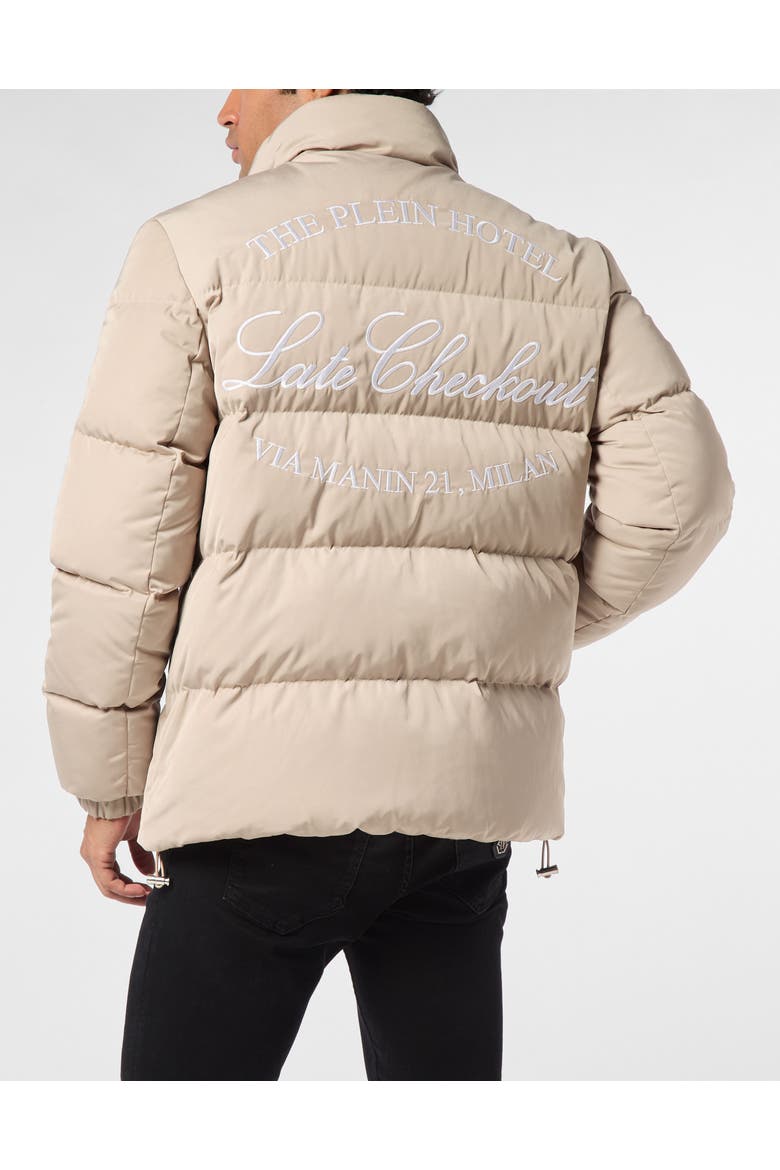 Nylon Puffer Jacket Late Checkout Men, Alternate, color, beige