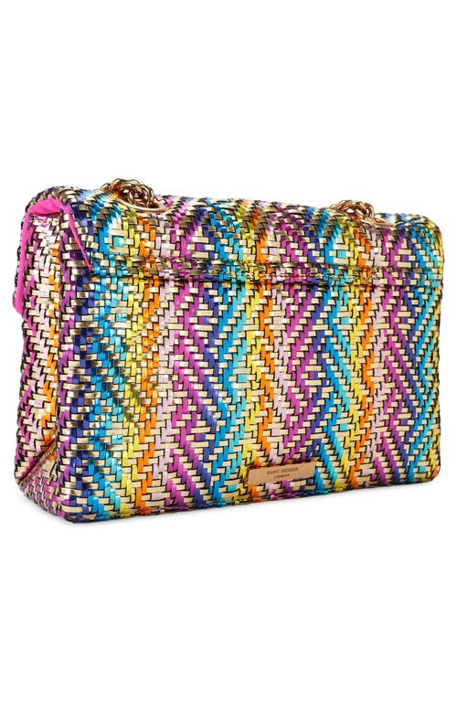 KURT GEIGER KURT GEIGER LONDON KENSINGTON WOVEN FAUX LEATHER CONVERTIBLE SHOULDER BAG