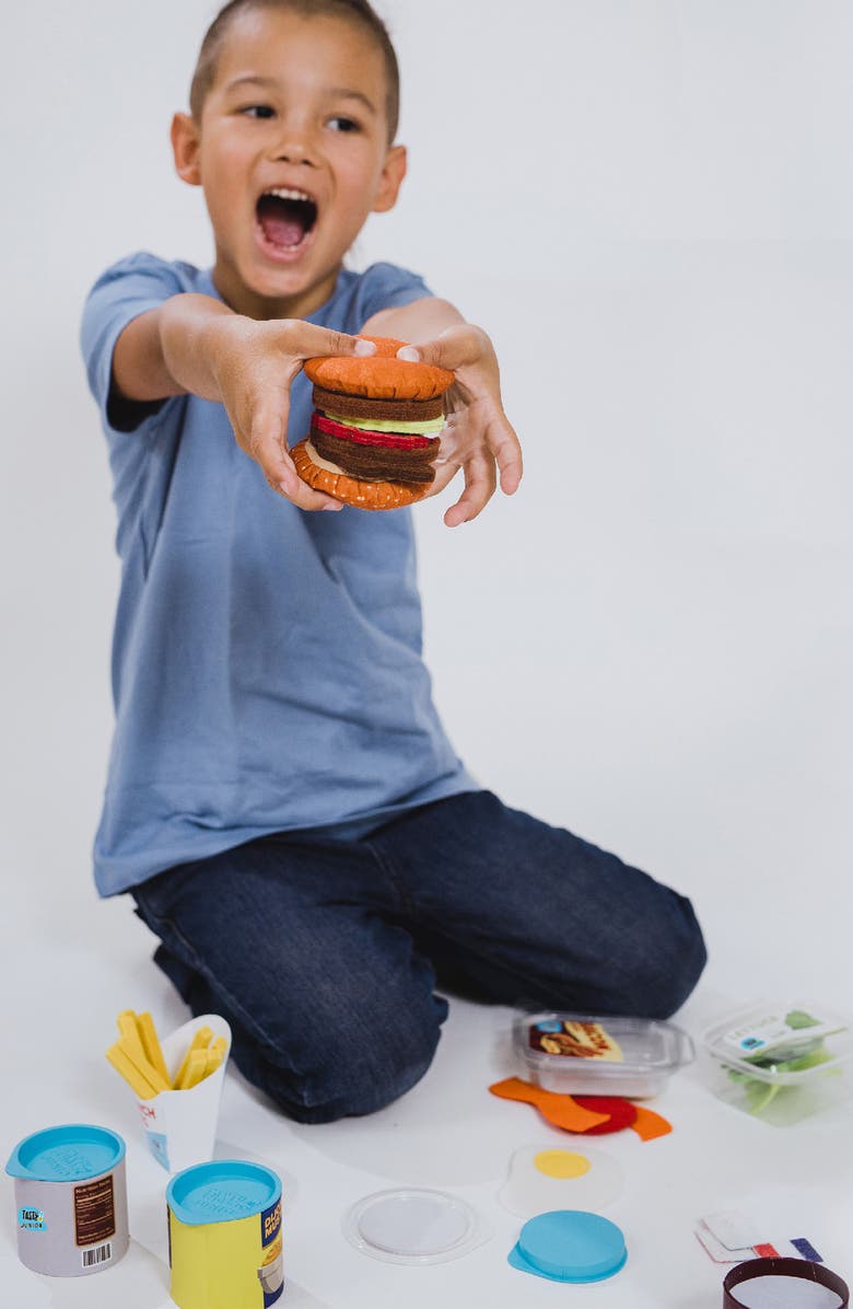 Tasty Junior Prep 'N' Plate Burger Playset, Alternate, color, Blue