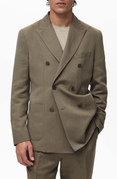 Slim Fit Double Breasted Blazer