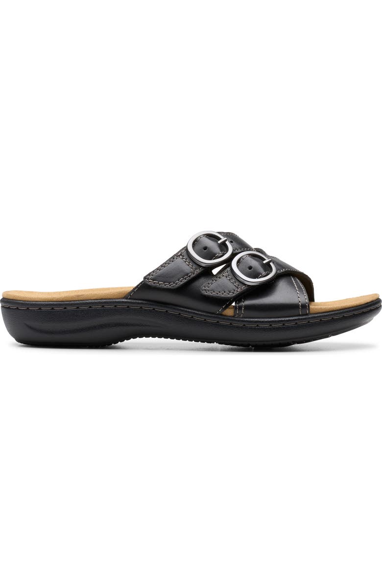 Clarks<sup>®</sup> Laurieann Opal Sandal - Wide Width Available, Alternate, color, Black Leather