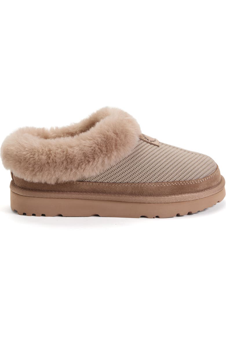 Dearfoams Fireside Adelaide Sport Knit Water Repellent Clog, Alternate, color, Driftwood