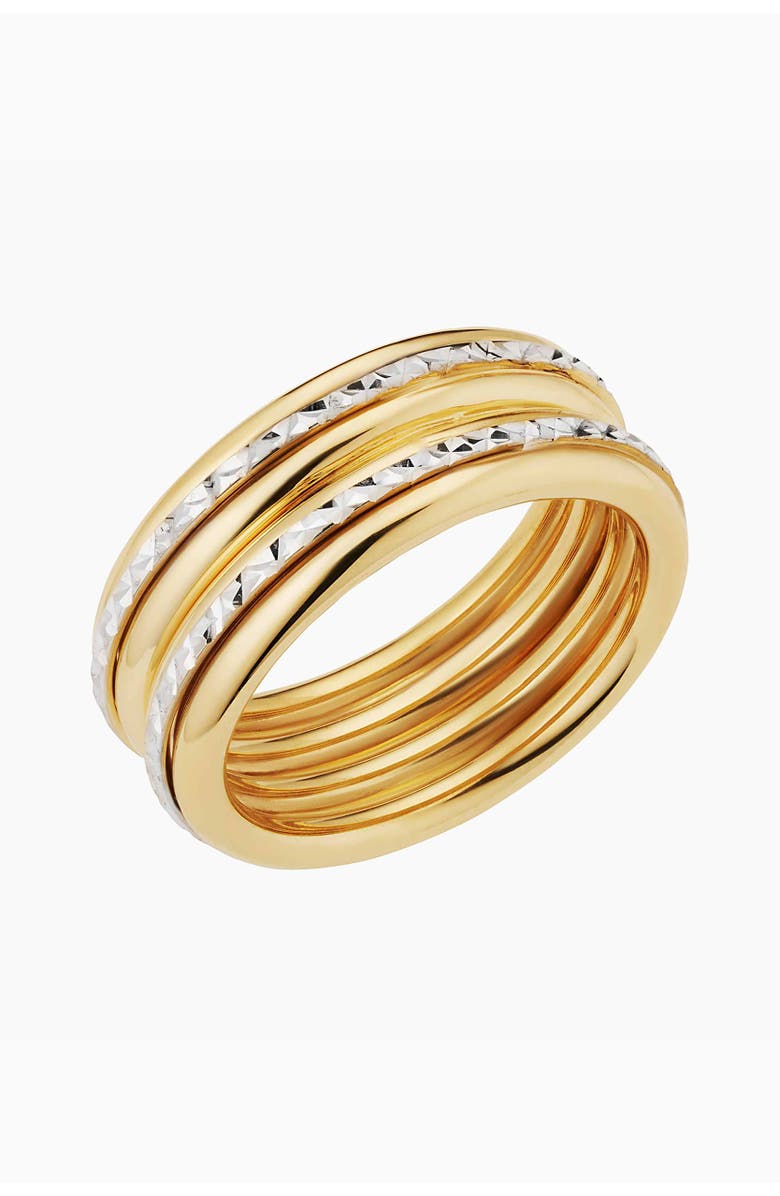 Oradina 14K Gold Always Bold Ring, Main, color, Yellow & White Gold