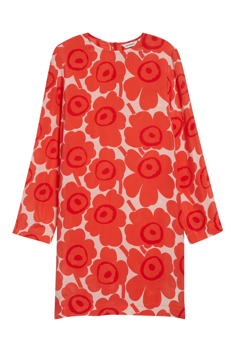 Kouttaus Uikko Long Sleeve Dress, Alternate, color, RED LIGHT PINK